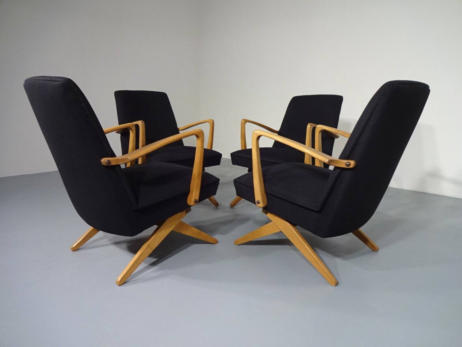 Mid-Century Scissor Chair from Knoll, Germany, 1950s