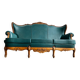 Canapé baroque vintage turquoise
