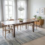 Scandinavian extendable oak table from the 1960s.