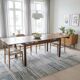 Table scandinave extensible en chêne des années 60