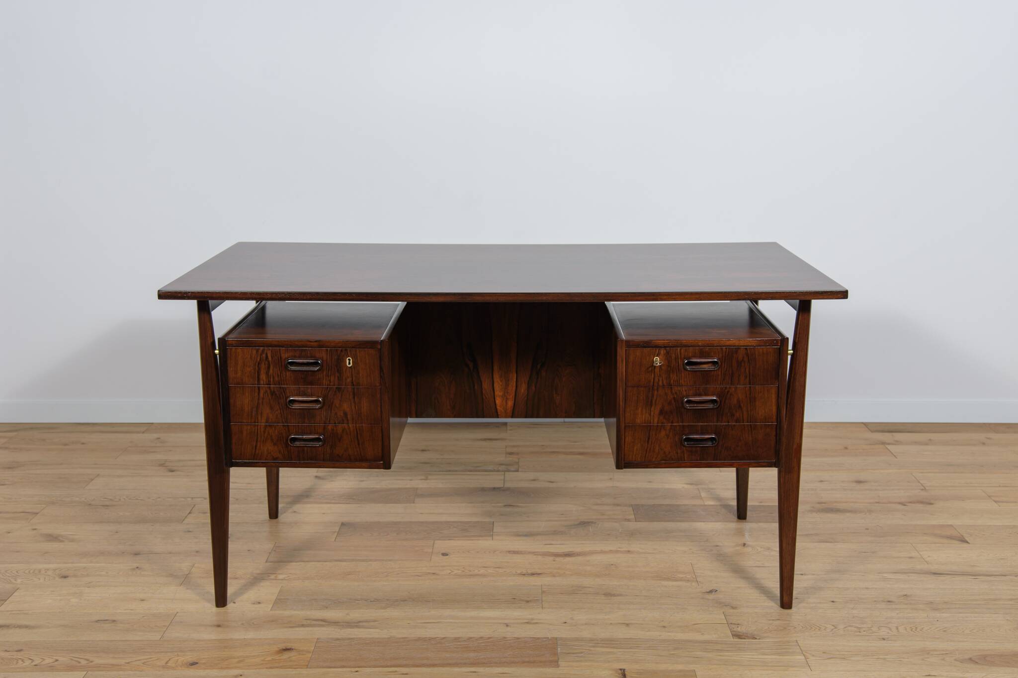 Mid Century Rosewood Desk by Gunnar Nielsen Tibergaard for Tibergaard, 1960s