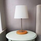Lamp with 80s plastic lampshade