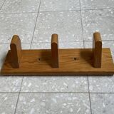 Pine wall-mounted coat rack