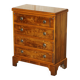 Vintage walnut commode with sliding top in Butler style.