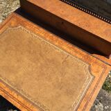 Davenport writing desk in fruitwood and burl veneer