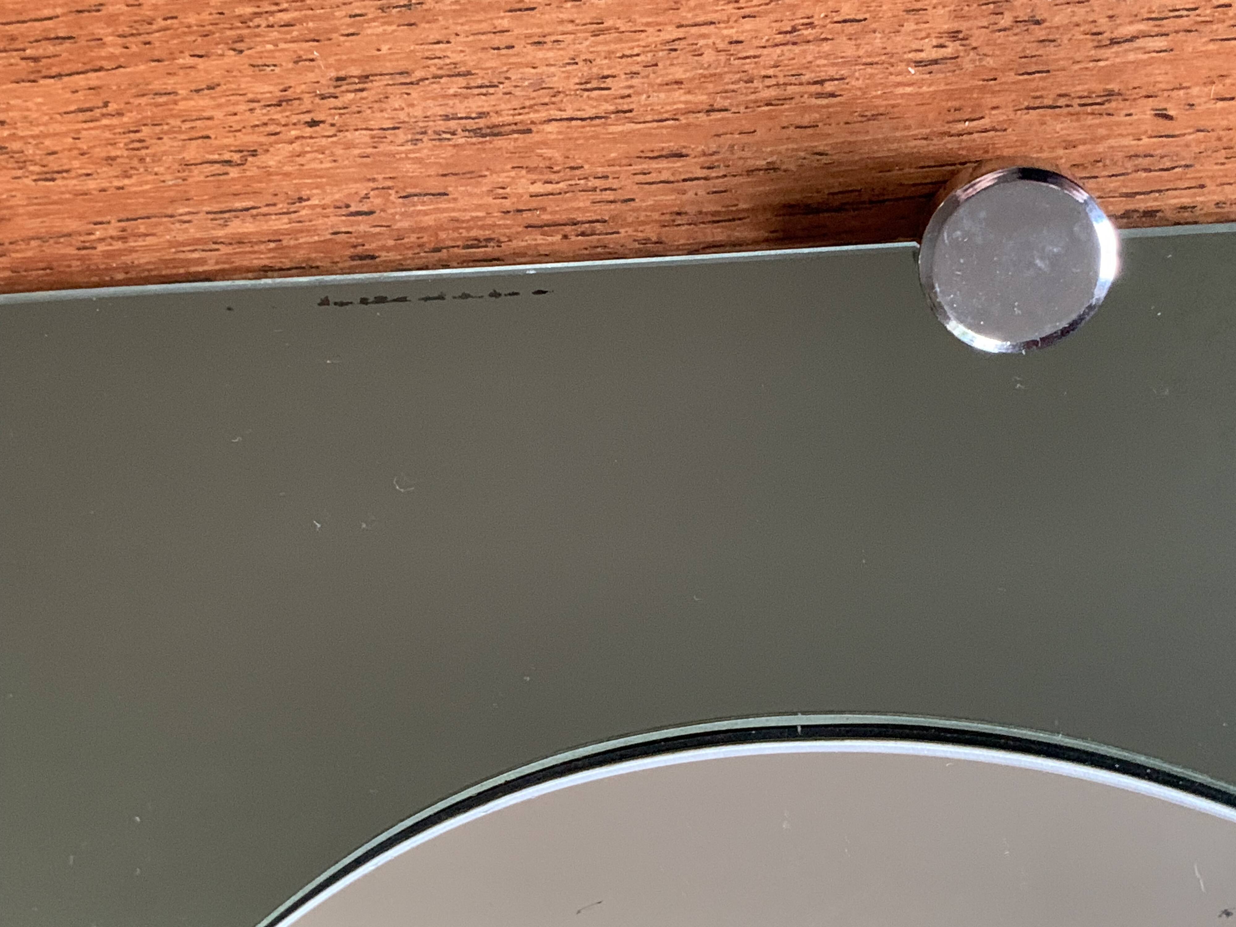 Double shade mirror 43x66 vintage 1970