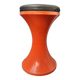 Stamp vintage orange 70's tamtam stool with black foam pad