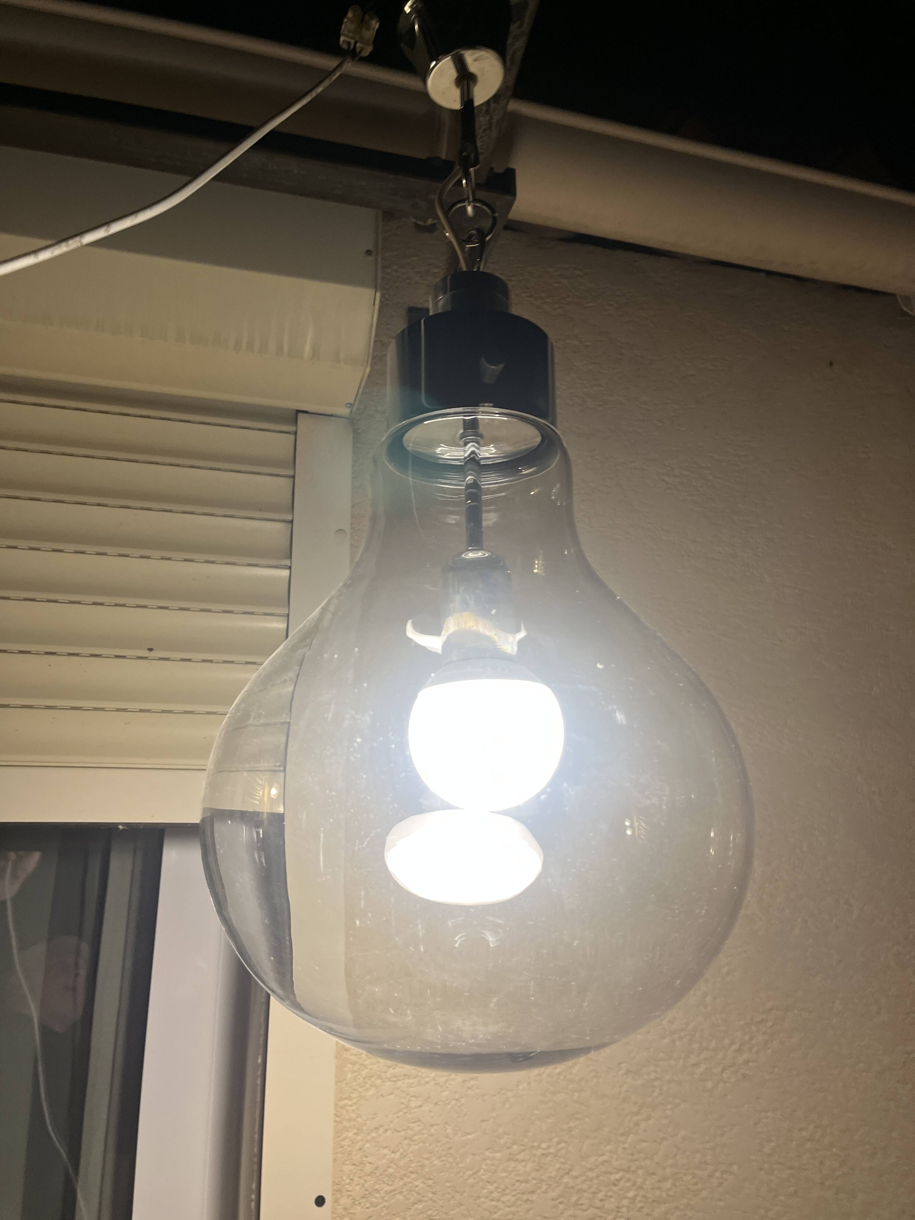 70s design smoked glass chandelier