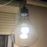 70s design smoked glass chandelier