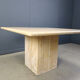 Vintage travertine dining table, 1970s