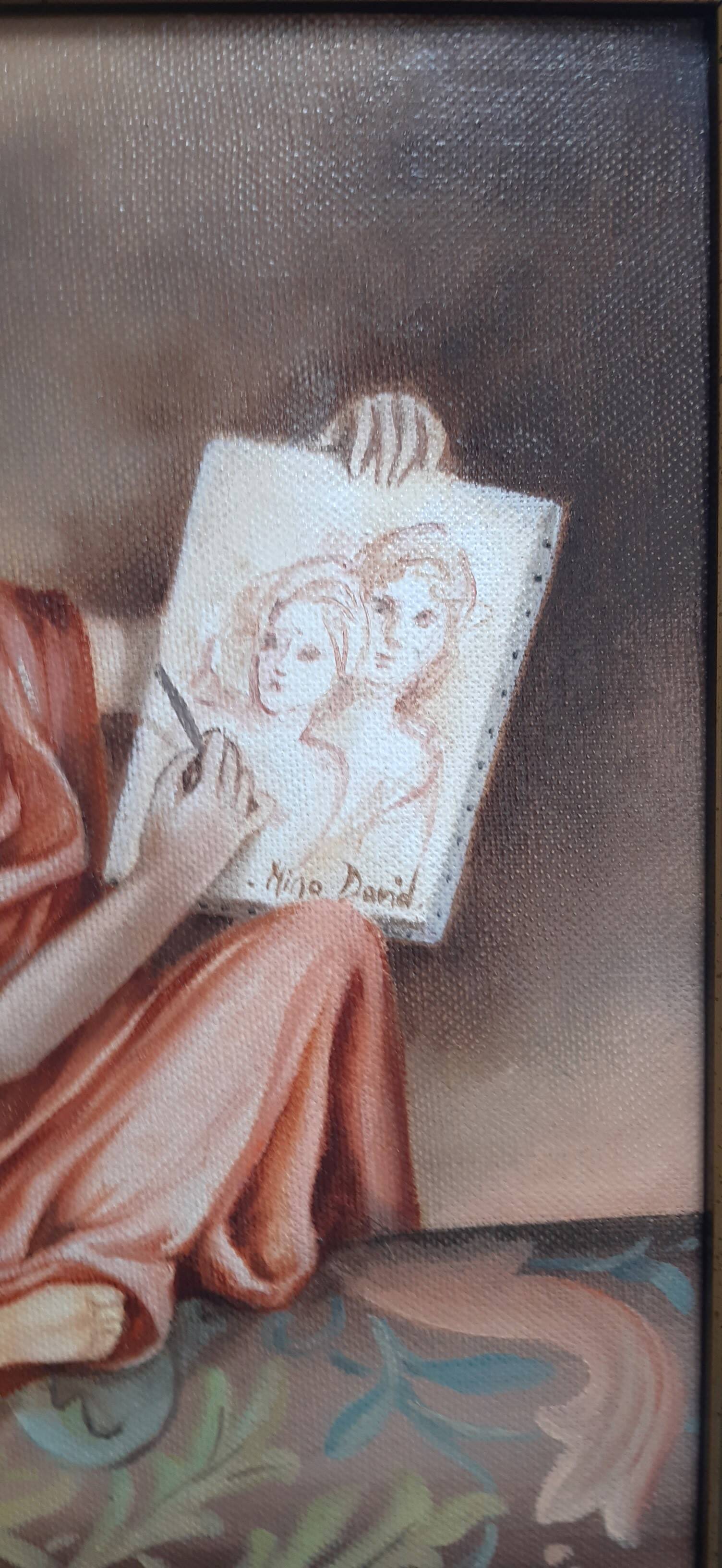 Portrait painting of women