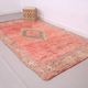Peach Vintage Moroccan Rug 166 x 277 cm - Berber Wool Rug - Handmade Rug