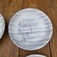 Set of 6 deep plates Niderviller Model Kitten