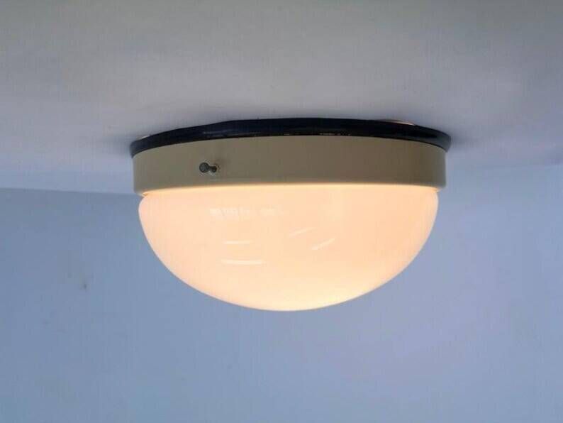 Pair of Bakelite Bauhaus ceiling lights or Flush Mounts, wall lamps - 1940s