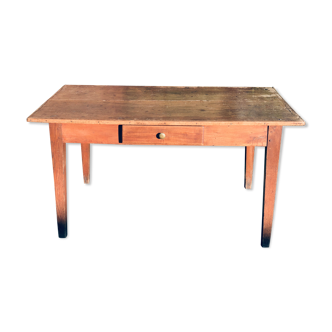 Old wooden farm or workshop table