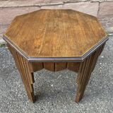 Selette Art Deco style octagonal pedestal table
