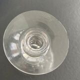 Set 9 crystal wine glasses engraved Saint Pourçain