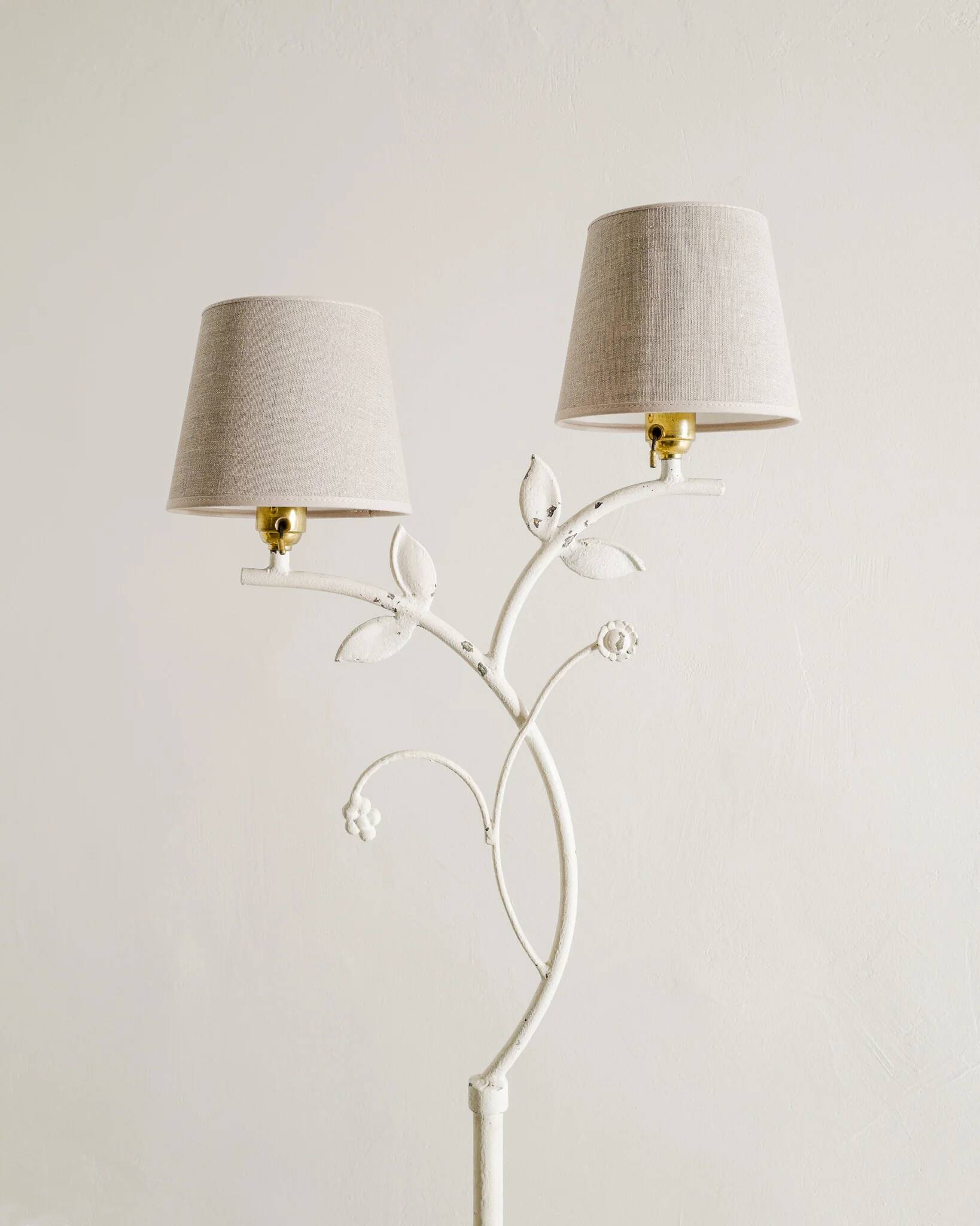 Swedish Grace floor lamp by Bjerkås, 1940s