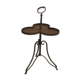 Clover-shaped iron table