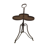 Clover-shaped iron table