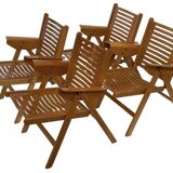 Ensemble vintage de quatre chaises pliantes Rex en contreplaqué, design Niko Kralj, 1950