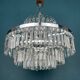 Grand vintage crystal chandelier from Sijaj Hrastnik, Yugoslavia, 1970s.