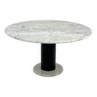 120cm Loto Rosso Marble Dining Table by Ettore Sottsass for Poltrono