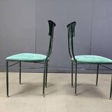 Vintage dining chairs by Belgo chrom, set of 6 - 1970s