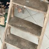 Vintage wood stepladder