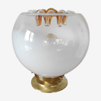 Table lamp, Murano glass globe