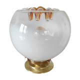 Lampe à poser globe en verre de Murano