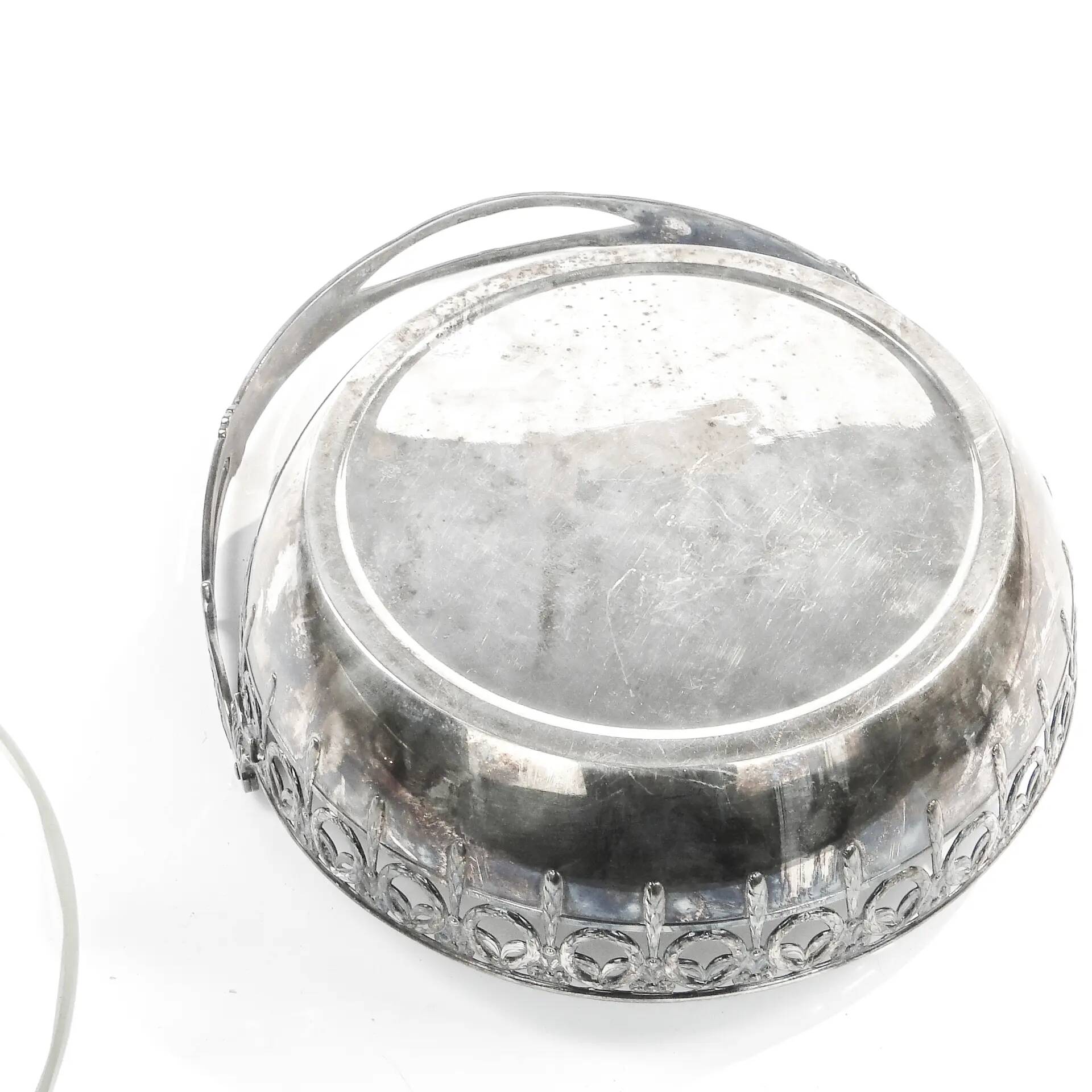 Fruit basket, Art Nouveau, silver-plated brass, WMF, Germany, early 20th century
