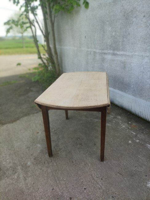 Table ronde rabattable
