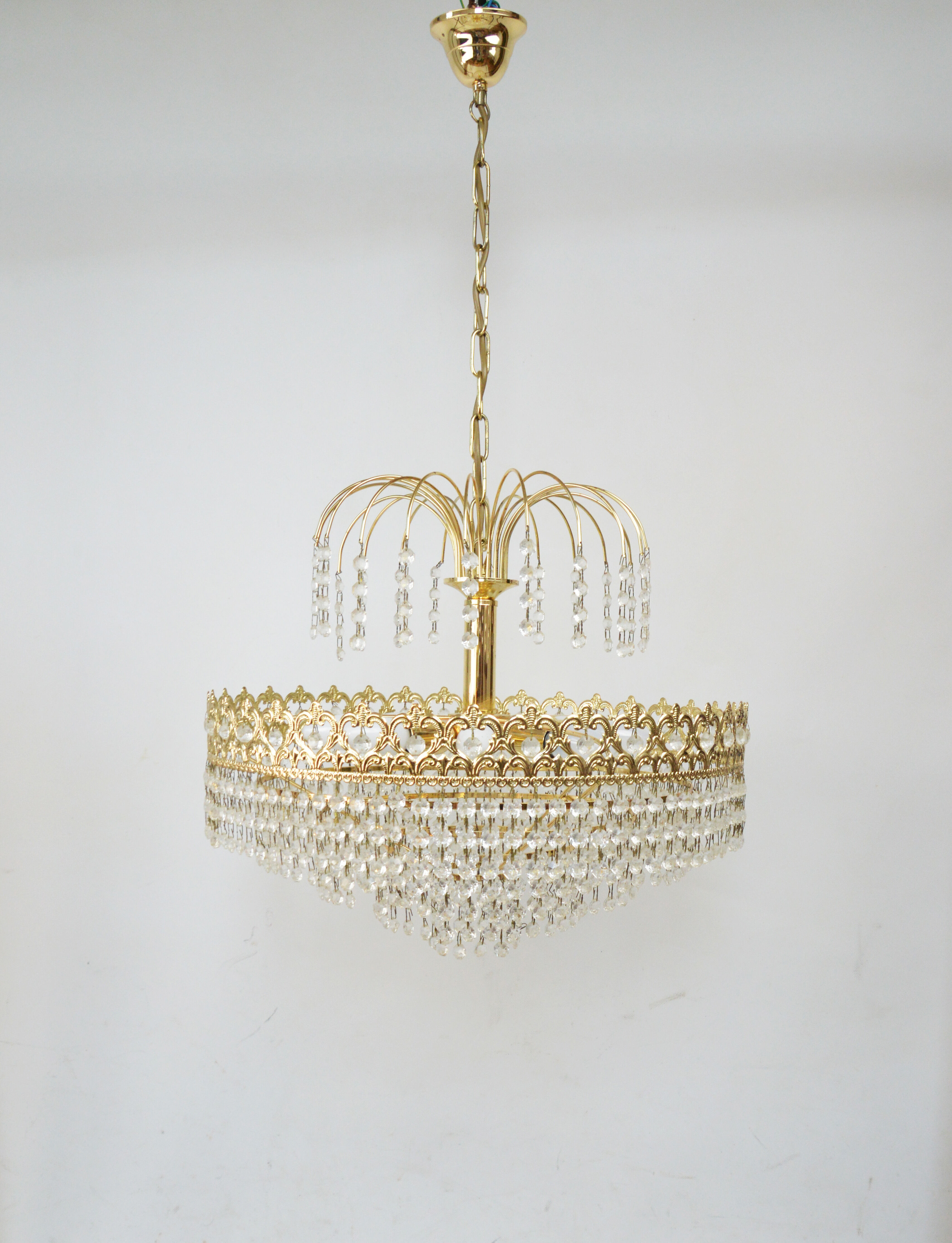 Crystal chandelier, Germany, 1970s