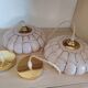 Art Deco pink glass suspensions from Clichy