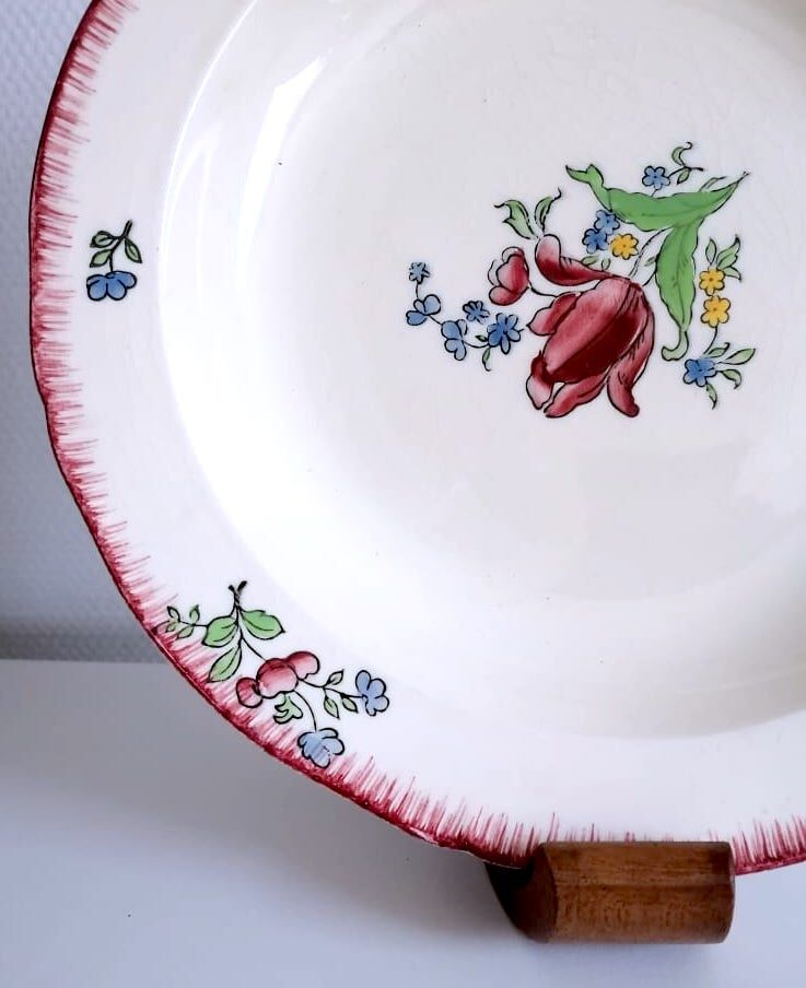 Gien earthen earthenware dish lorraine model