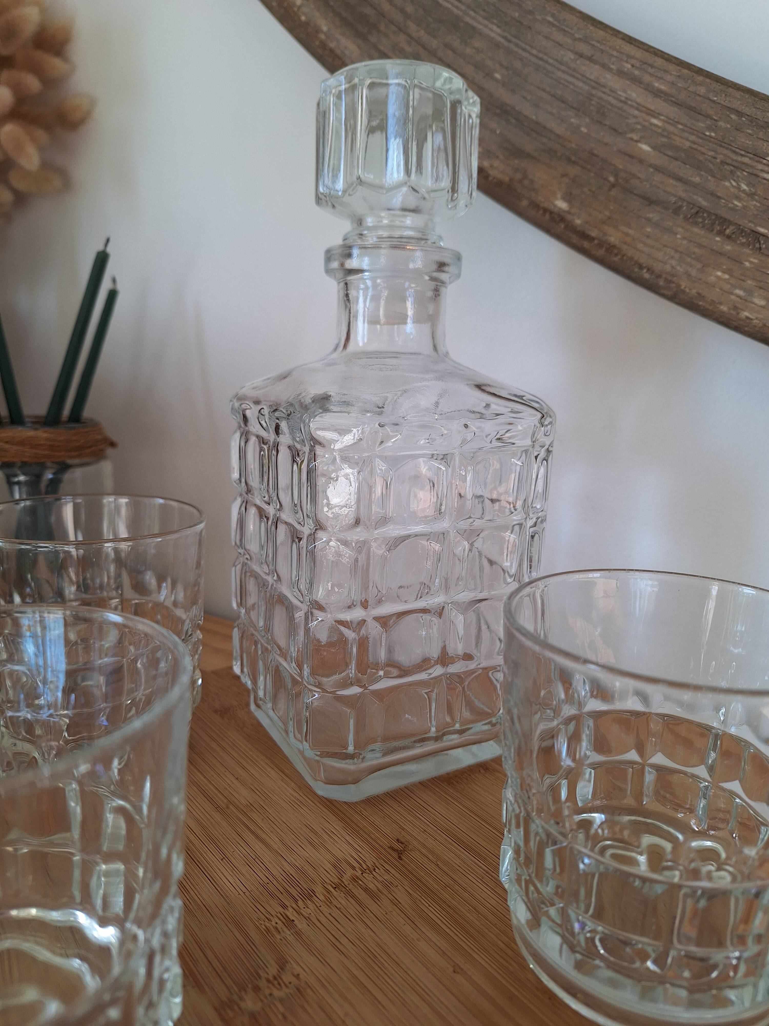 Carafe et verres à whisky