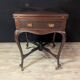 Game table known as "mouchoir" in mahogany, Louis XV style with decorative inspiration.