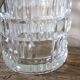 Vintage glass ice bucket with metal handle