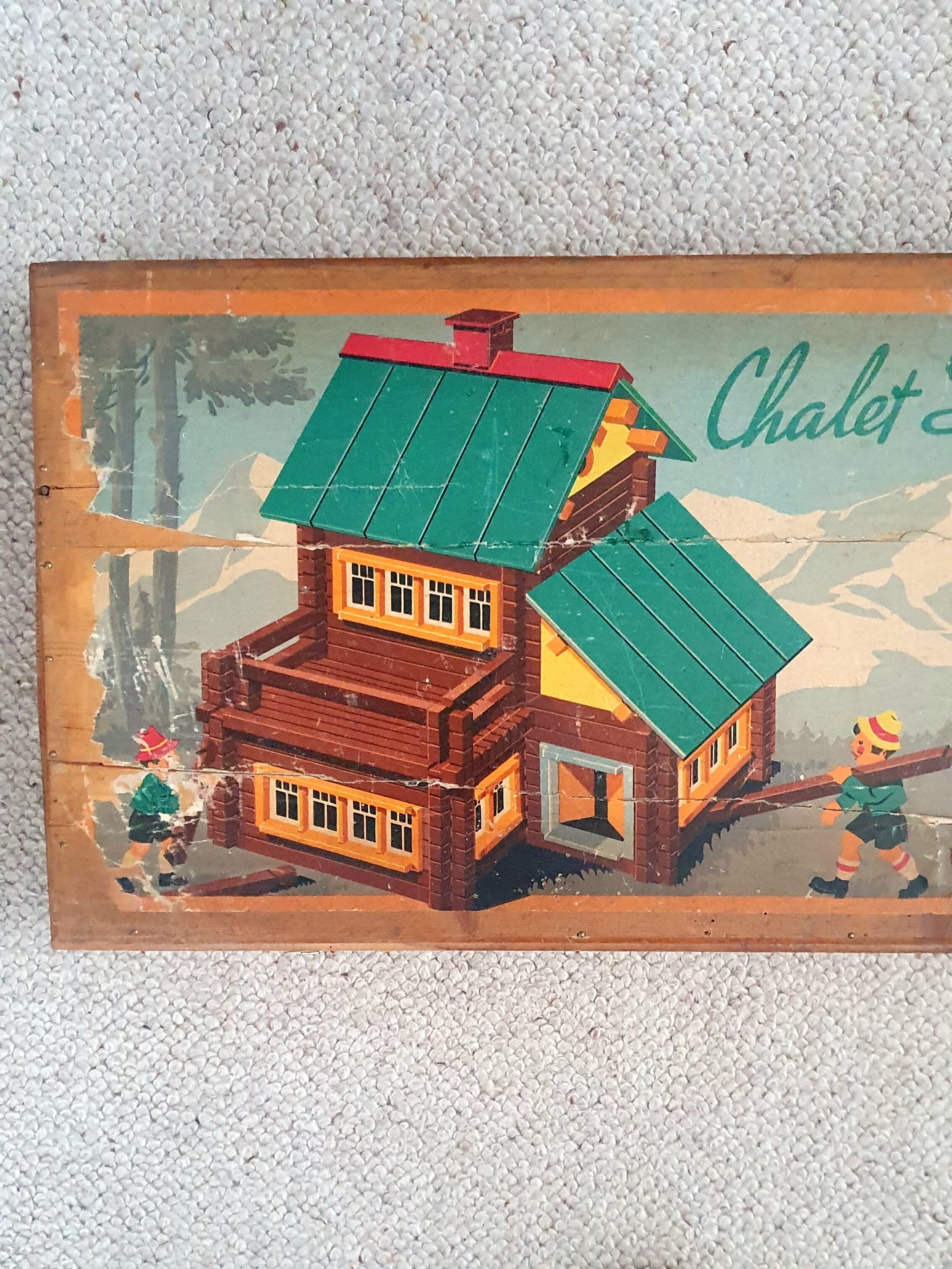 Swiss Chalet Wooden Game 50s