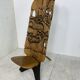 Chaise tribale sculptée à la main Afrique années 1960