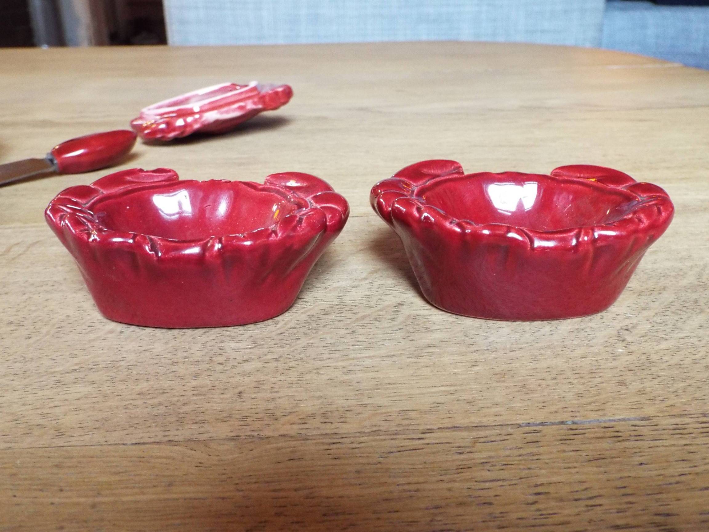 Butter dish Salt shaker Pepper dish