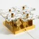 1960s Kinkeldey crystal glass and brass wall lamp in mint condition