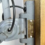 Grey Industrial Scissor Wall Lamp from Elektroinstala, 1960s