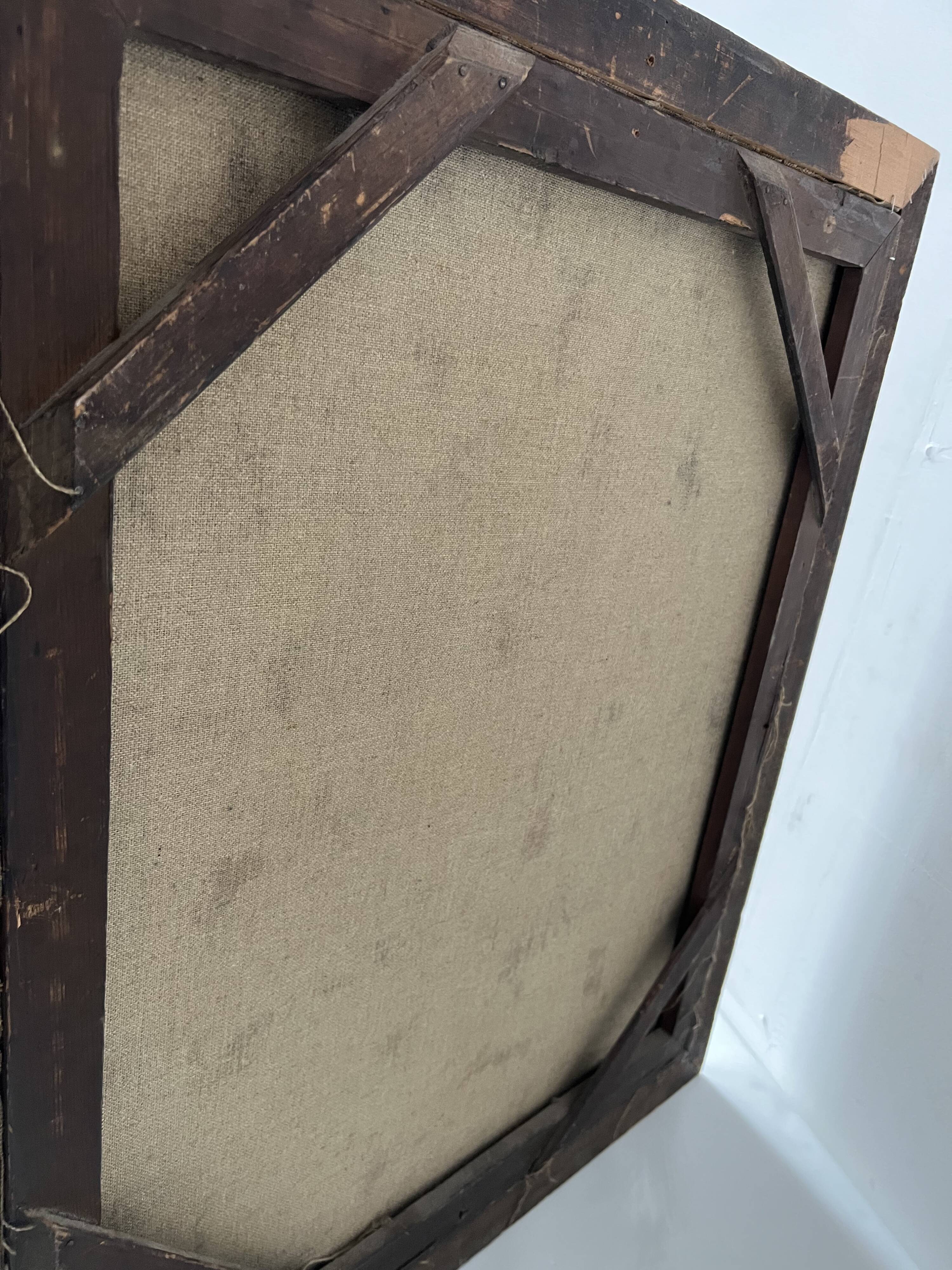 Oil on canvas depicting a young child, 19th century