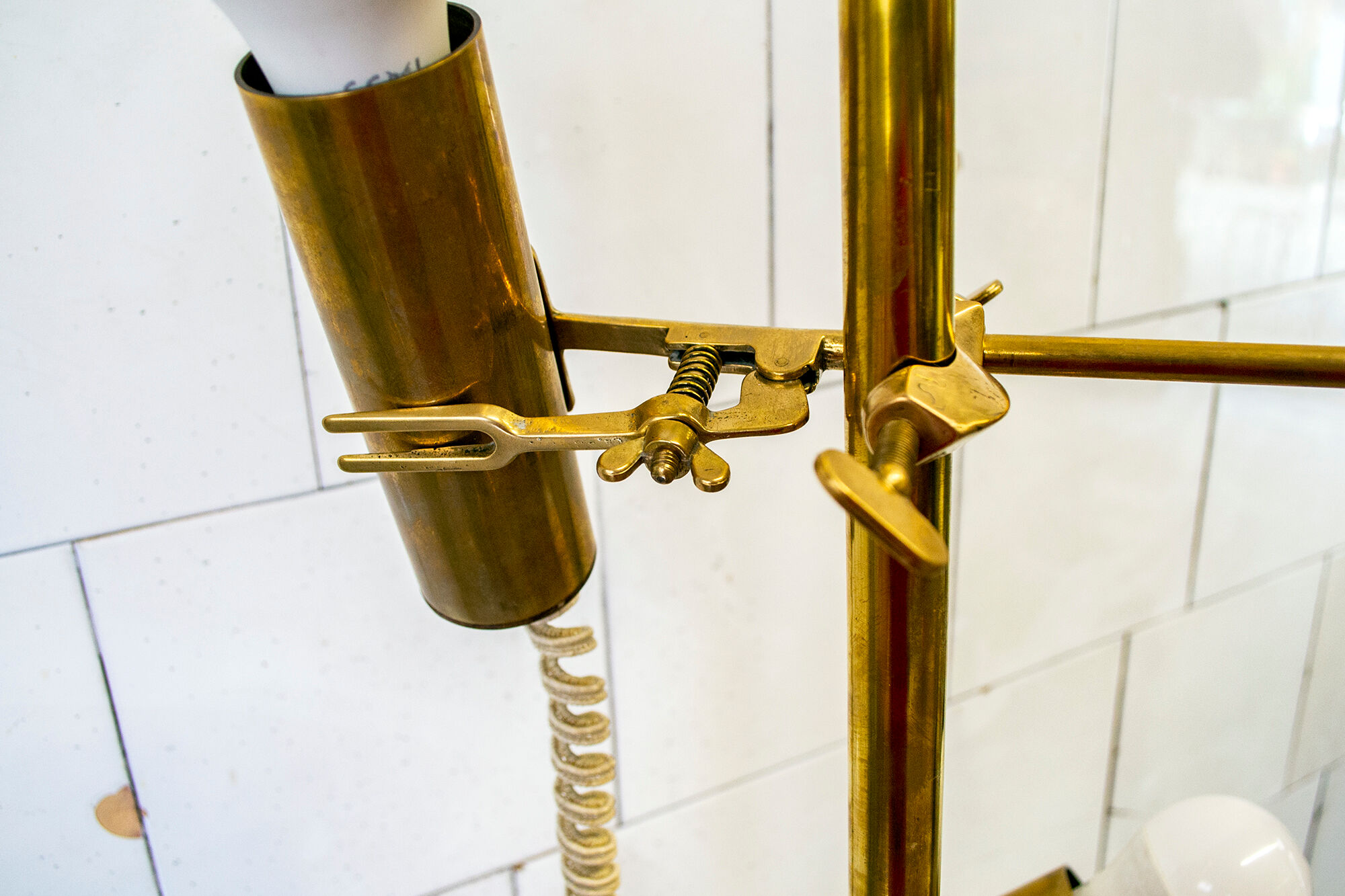 Lampe modèle Capacio en laiton de Fulvio Ferrari pour Solka B, 1972