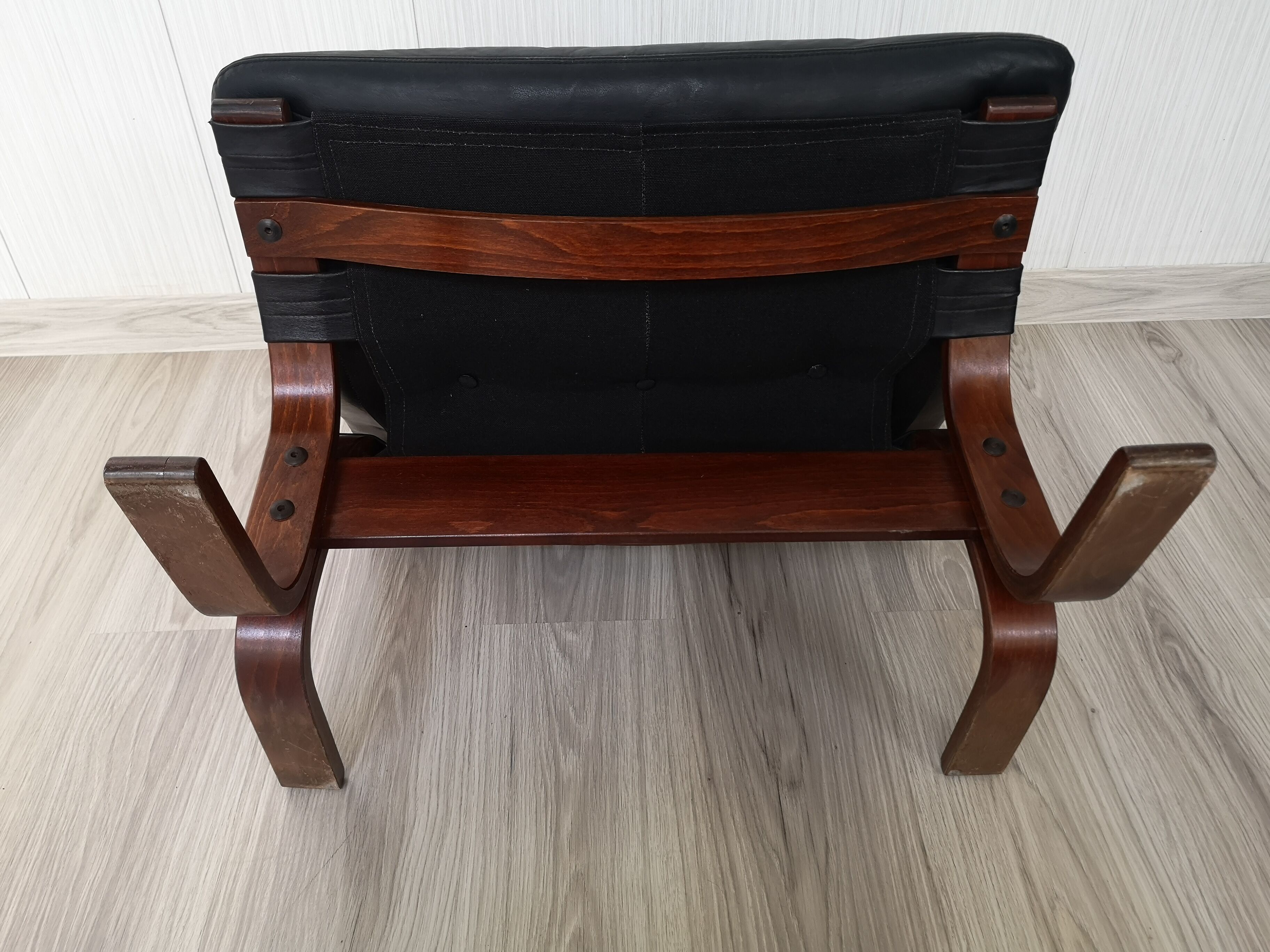 Norwegian Siesta Lounge Chair Ottomane by Ingmar Relling for Rybo