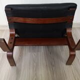 Norwegian Siesta Lounge Chair Ottomane by Ingmar Relling for Rybo