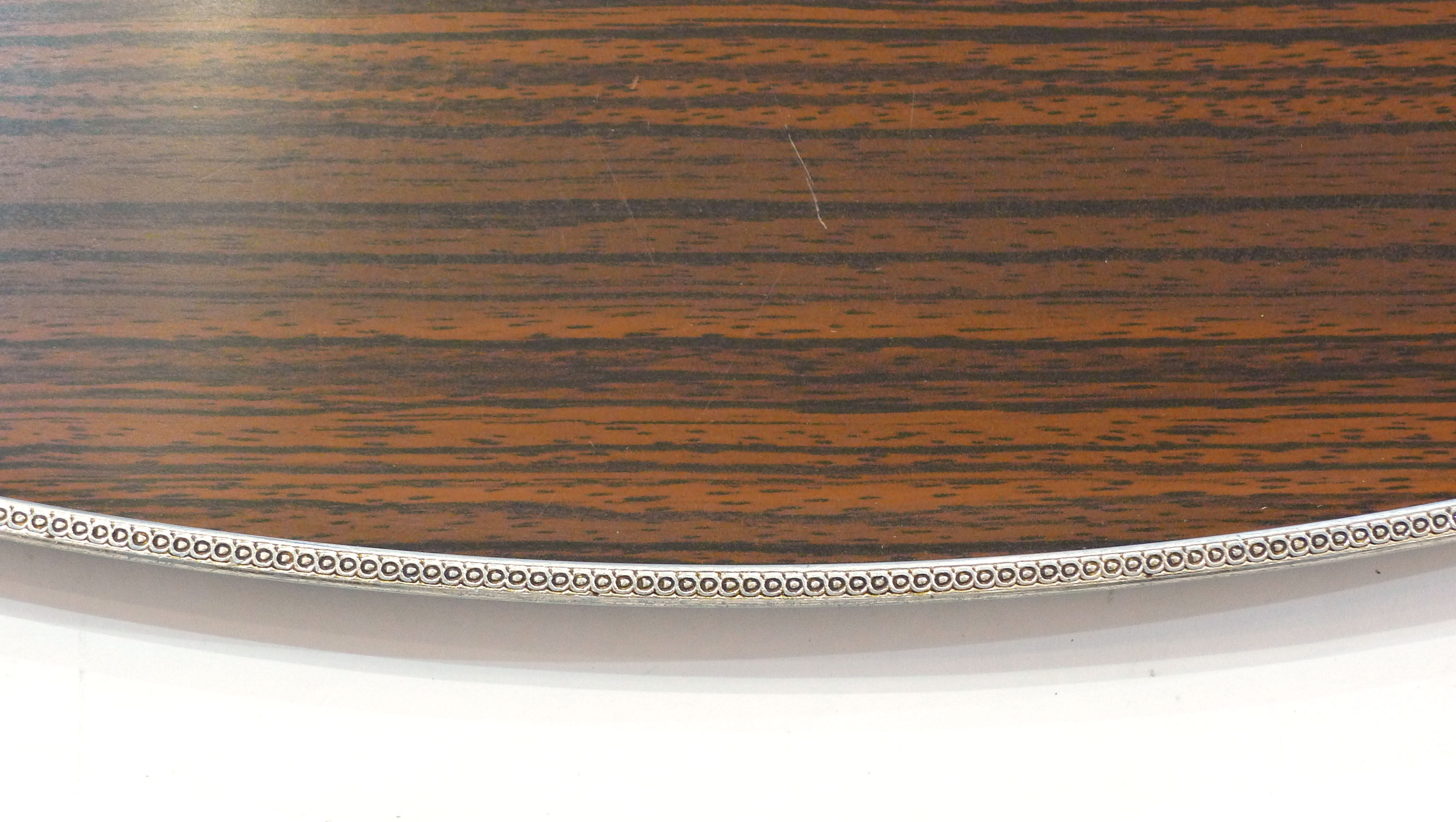 Vintage formica wood tray