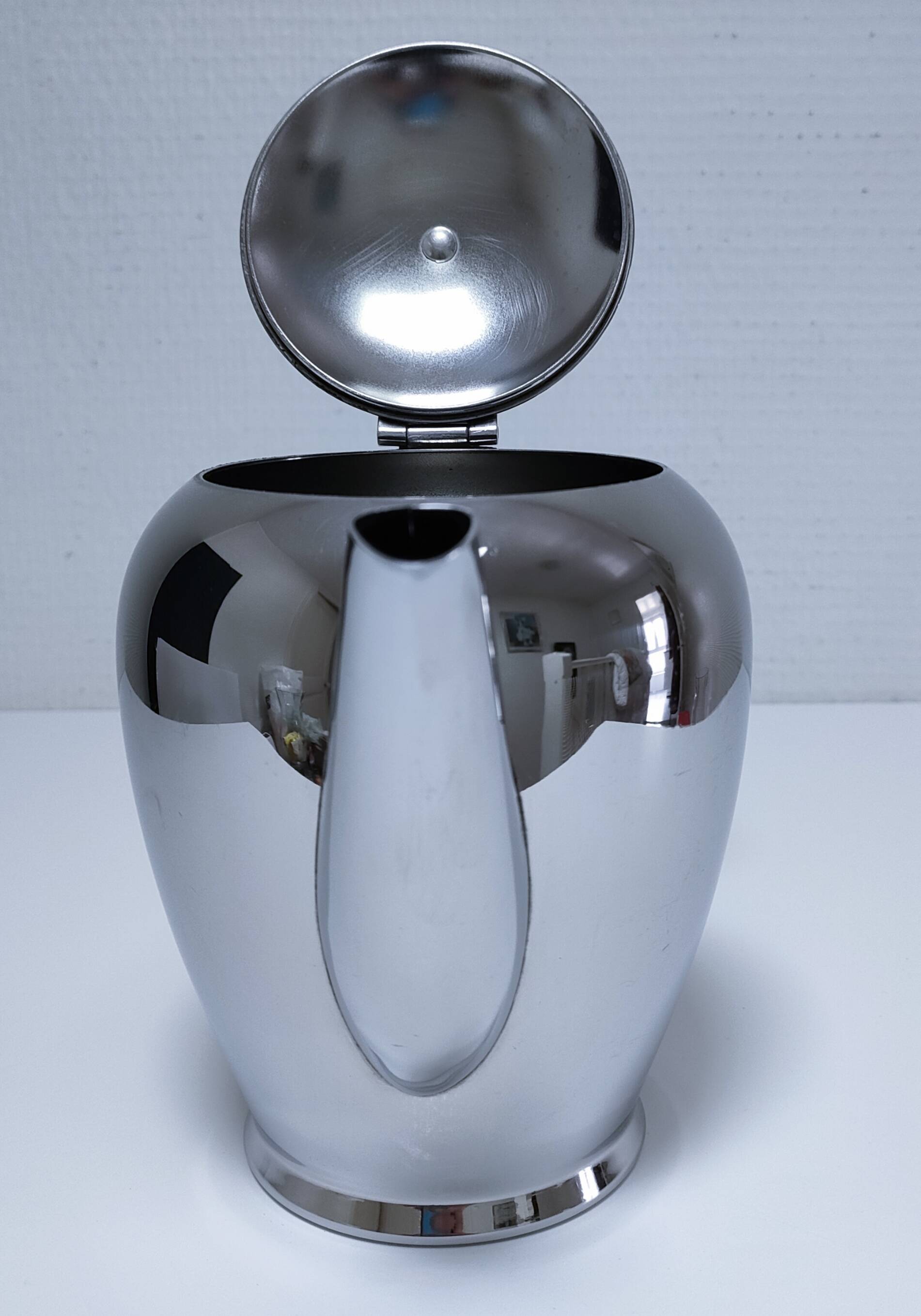 Cafetière théière "Bombé" Carlo Alessi inox vintage